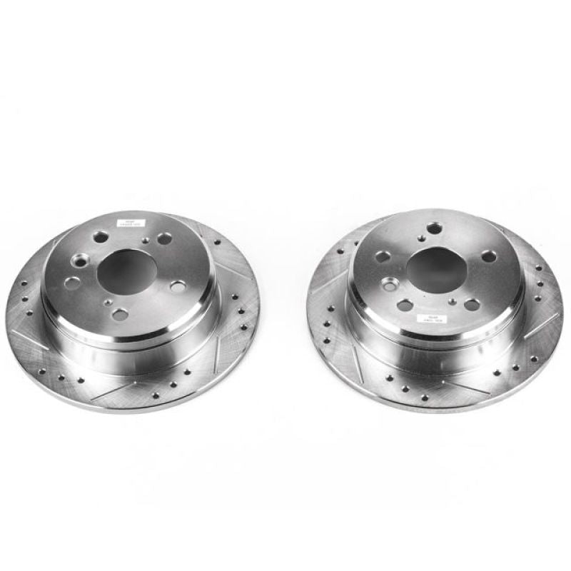 PowerStop fits Lexus 97-01 ES300 Rear Evolution Drilled & Slotted Rotors - Pair