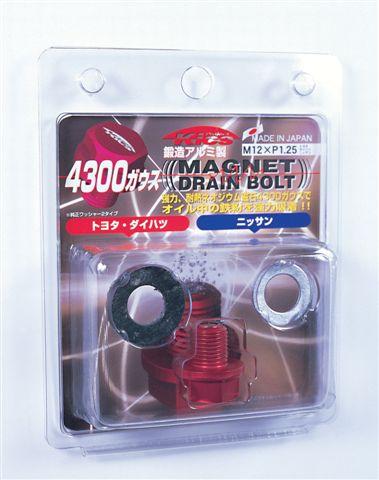 Project Kics WMAG1 fits Toyota/Daihatsu/fits Nissan Red Magnetic Drain Bolt - M12X1.25