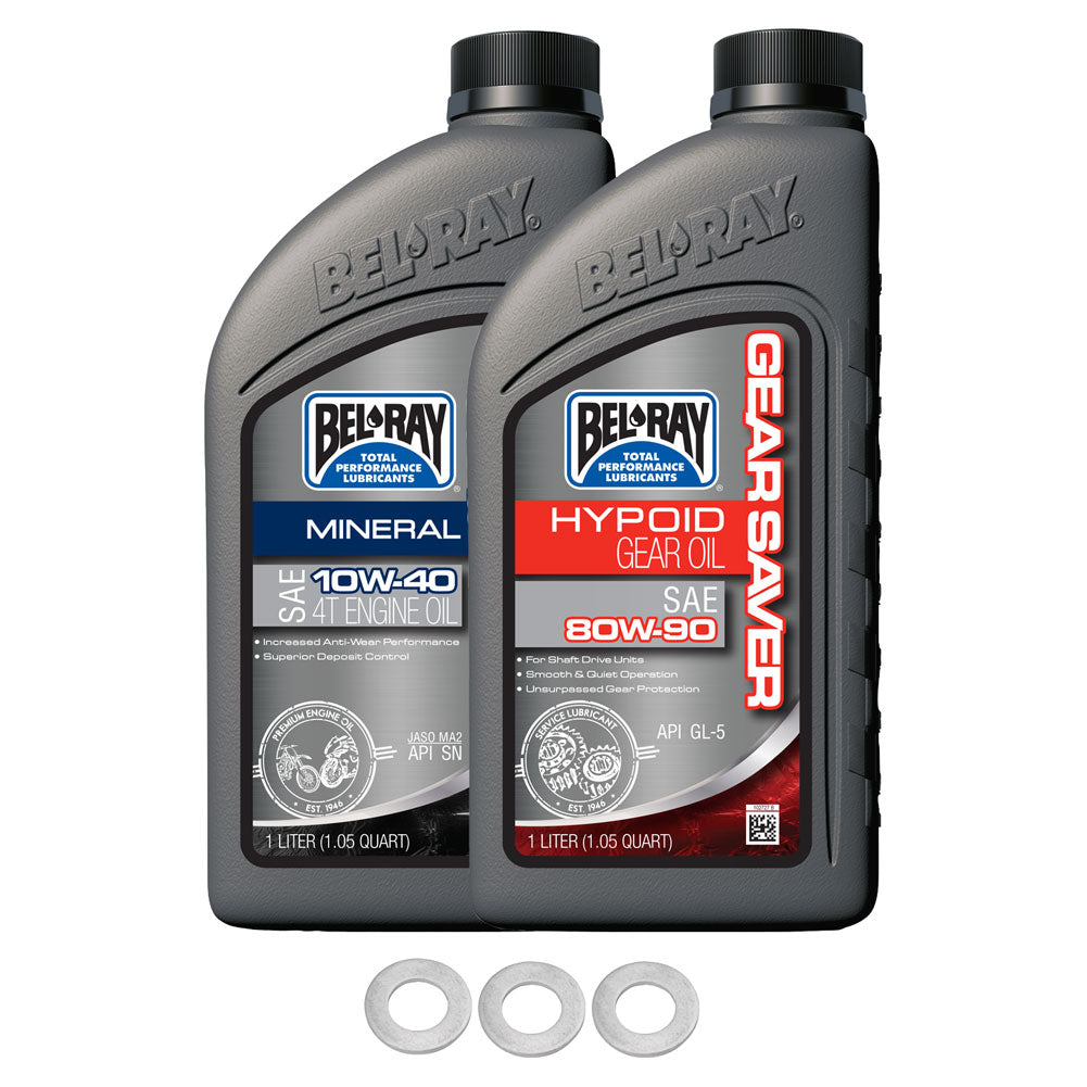 Tusk 2044120234 Drivetrain Oil Change Kit  with Bel-Ray Oil