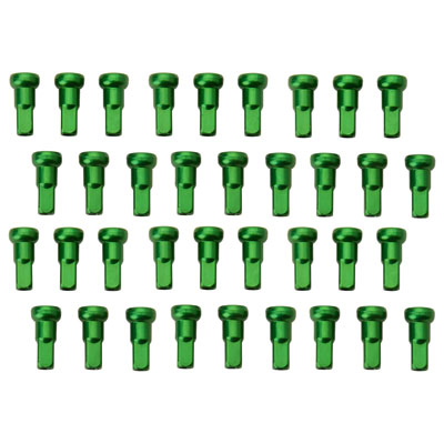 Tusk 2045390009 Impact Wheel Replacement Spoke Nipple Kit Rear Green