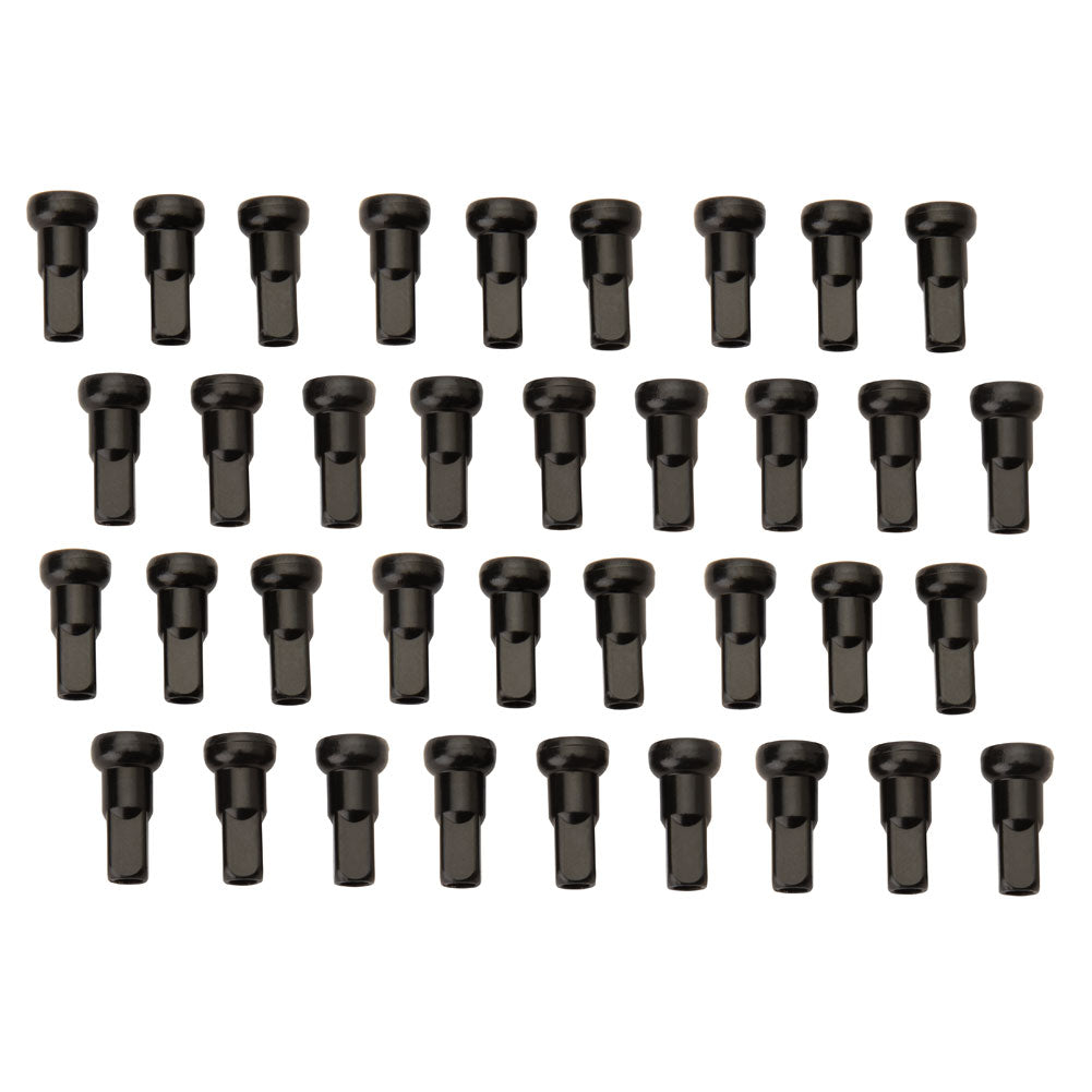 Tusk 2045390012 Impact Wheel Replacement Spoke Nipple Kit Rear Black