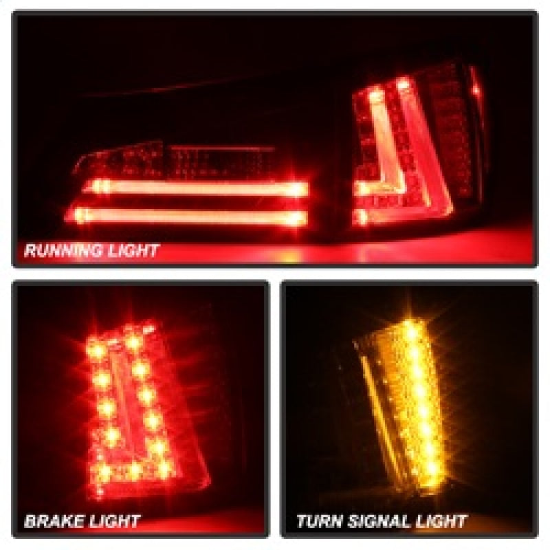 Spyder 5080790 fits Lexus 06-08 IS250 LED Tail Lights Black Smoke ALT-YD-LIS06-