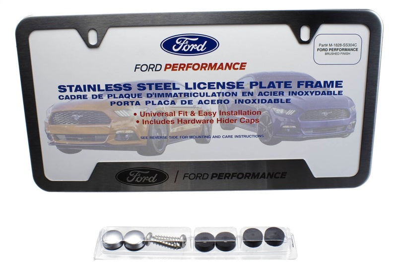 fits Ford Racing M-1828-SS304C Stainless Steel fits Ford Performance License Plate Frame