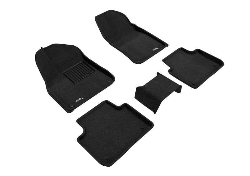 3D MAXpider 2016-2020 fits Kia Sorento Kagu 2nd Row Floormats - Black