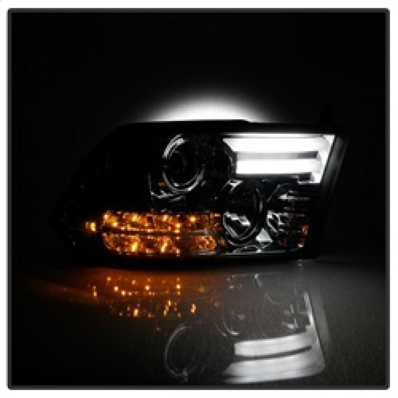 Spyder 5081735 fits Dodge 13-15 Ram Projector Headlights Light Bar DRL Smoke PR