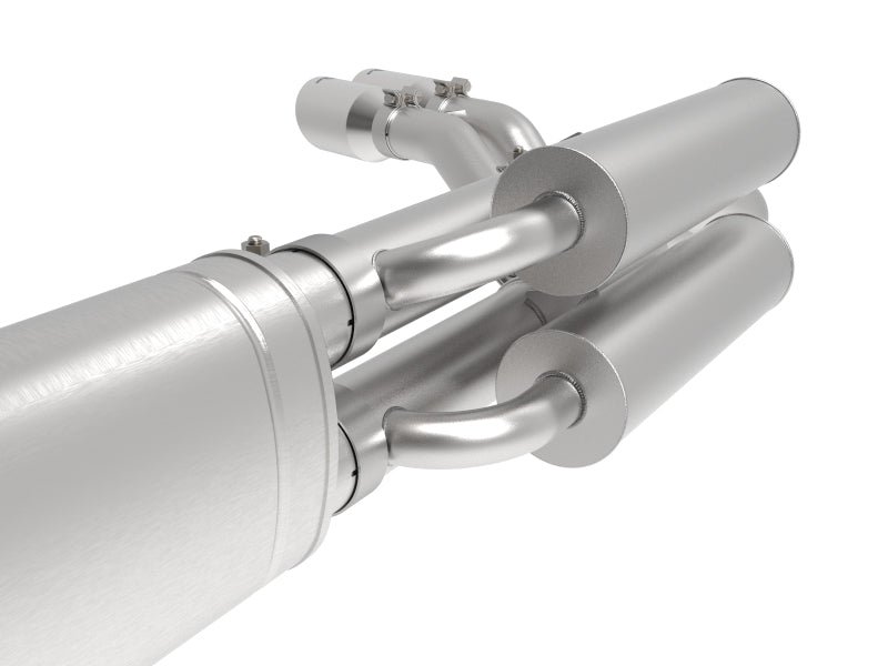AFE 49-43117-P Series 3in 409 SS Cat-Back Exhaust w/ Polish Tips 17-20 fits For