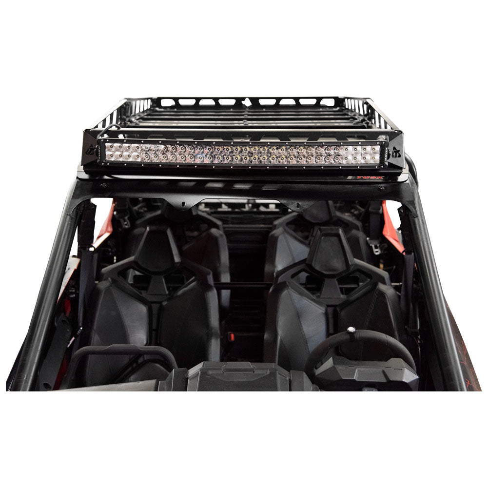 Tusk 2070140002 UTV Adventure Roof Rack With Tusk V2 Curved 30" Light Bar