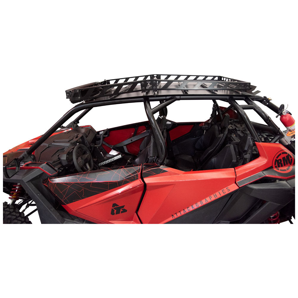 Tusk 2070140002 UTV Adventure Roof Rack With Tusk V2 Curved 30" Light Bar