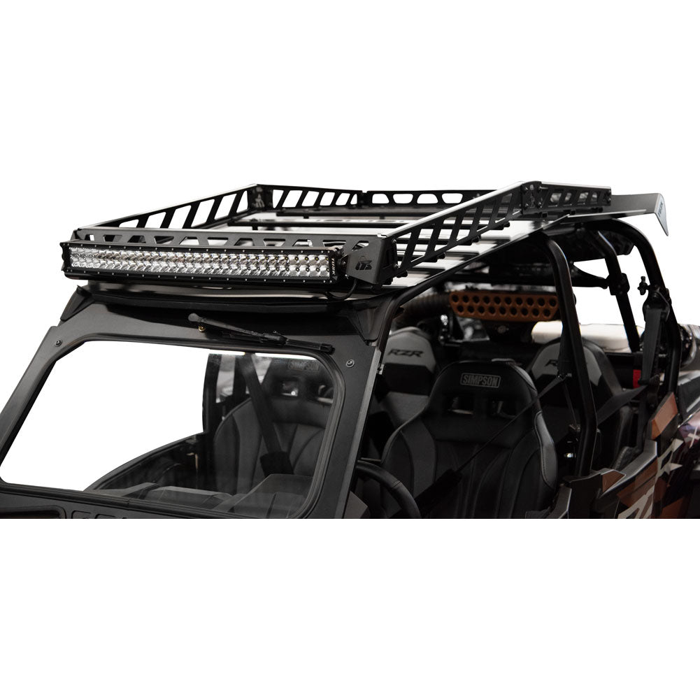 Tusk 2070140006 UTV Adventure Roof Rack With Tusk V2 Curved 30" Light Bar