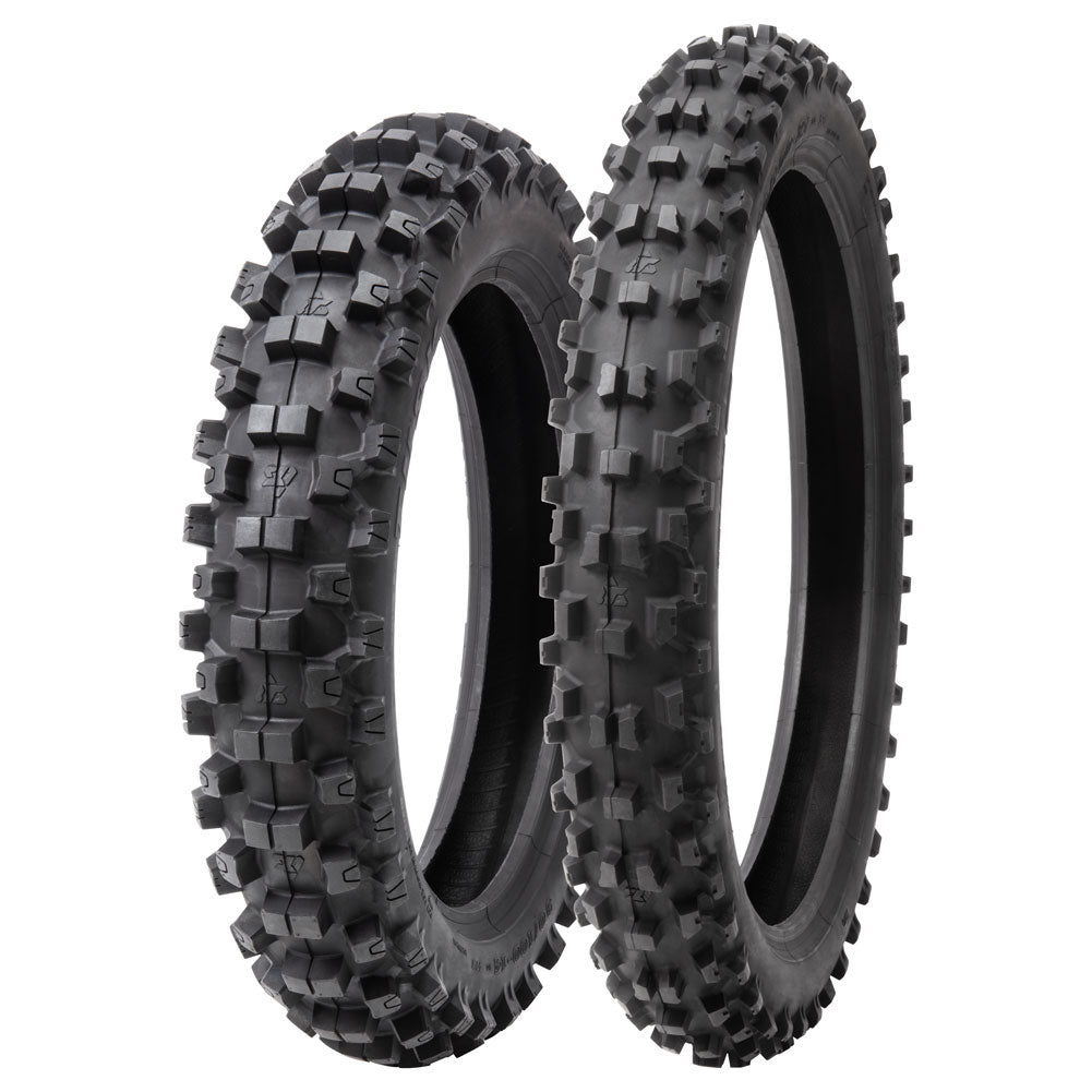 Tusk 2073670002 EMEX T-35 Soft/Int Terrain Tire Set 80/100x21 110/90x19