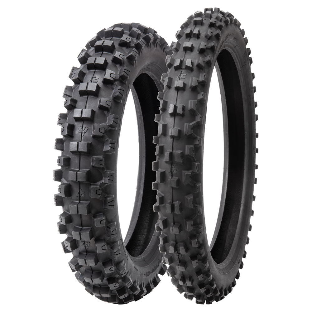 Tusk 2073670007 EMEX T-35 Soft/Int Terrain Tire Set 90/100x21 110/90x19