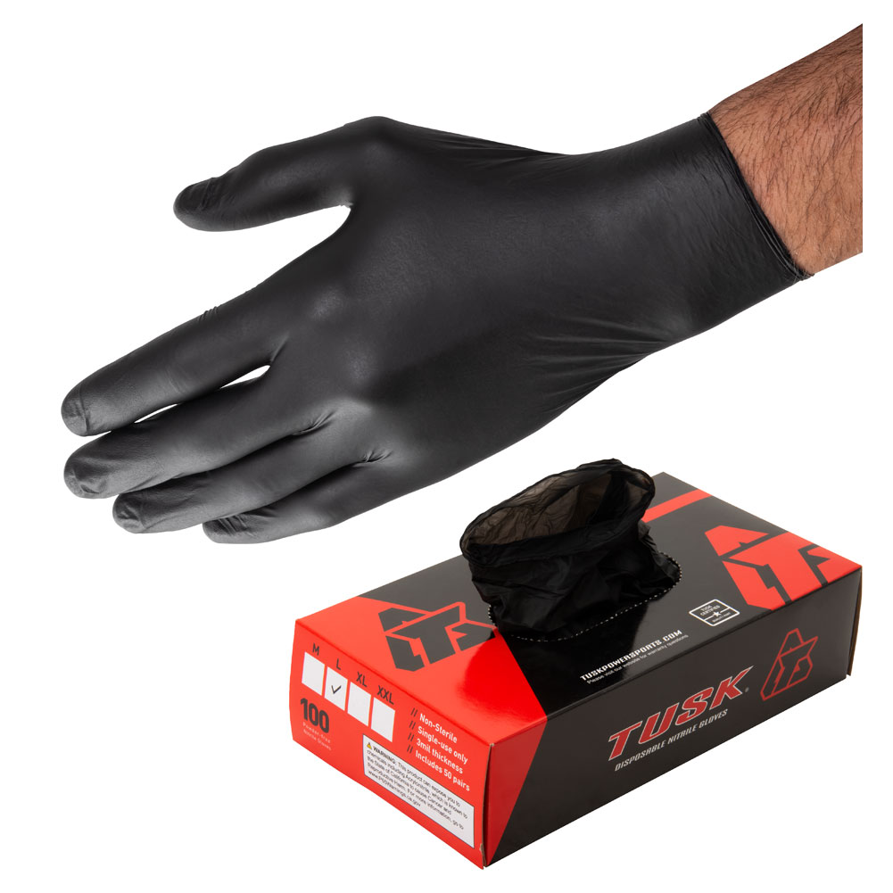 Tusk 2074300002 Disposable Nitrile Gloves X-Large - 3-mil