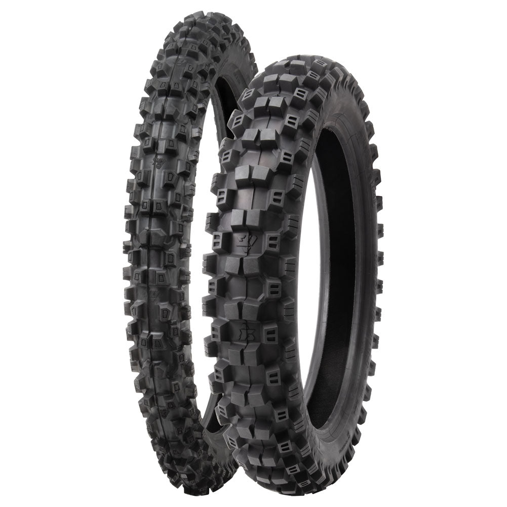 Tusk 2074950002 EMEX T-45 Int/Hard Terrain Tire Set 80/100x21 110/90x19