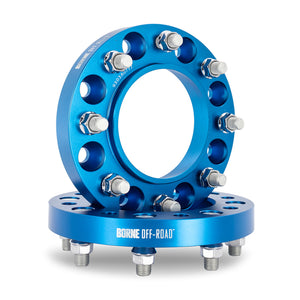 Borne Off-Road BNWS-002-250BL Wheel Spacers - 8X170 - 125 - 25mm - M14 - Blue