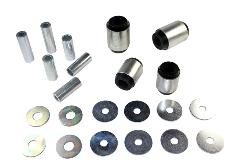 Whiteline W53312 Plus fits Lexus 02-09 GX470 / 06+ Toyota FJ Cruiser Fr C/A - Lwr Inner Front & Rear Bushing Kit