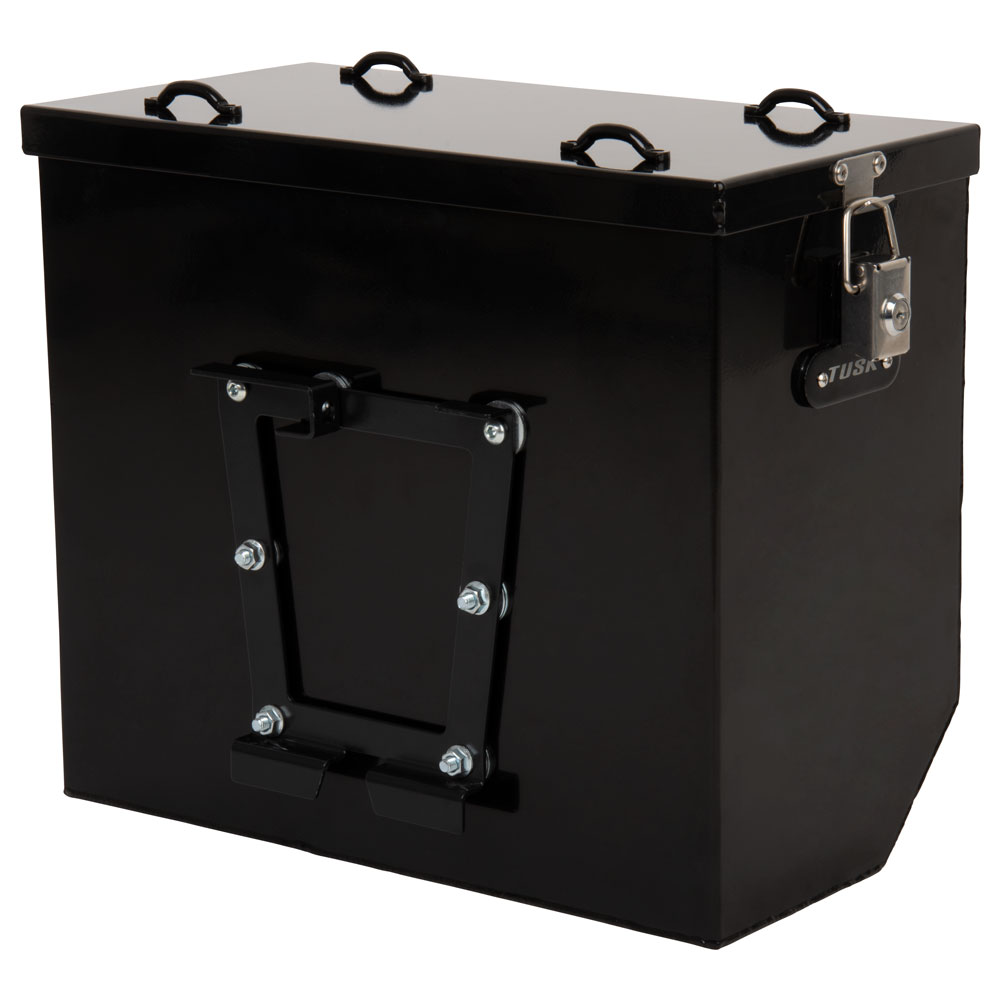 Tusk 2091470002 UTV Quick Release Cargo System- Bed Mounted Medium Box Black