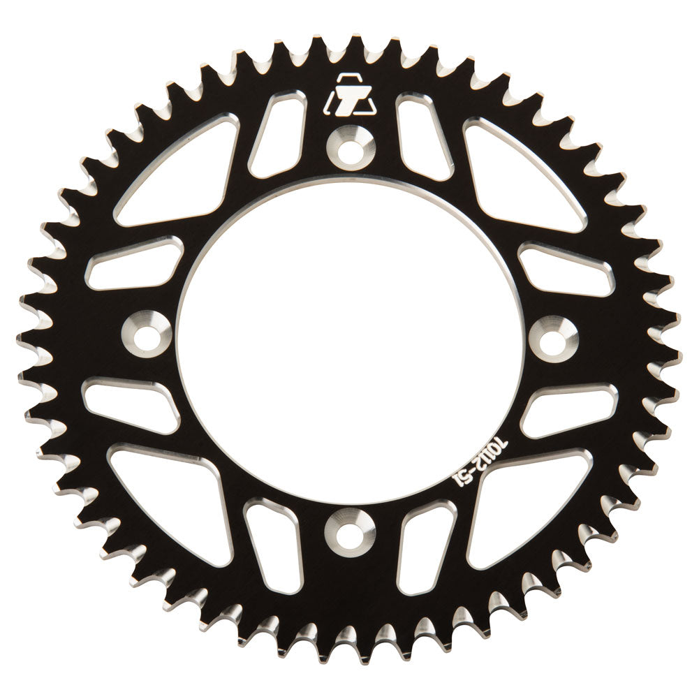 Tusk 2091670112 Rear Aluminum Sprocket 51 Tooth Black