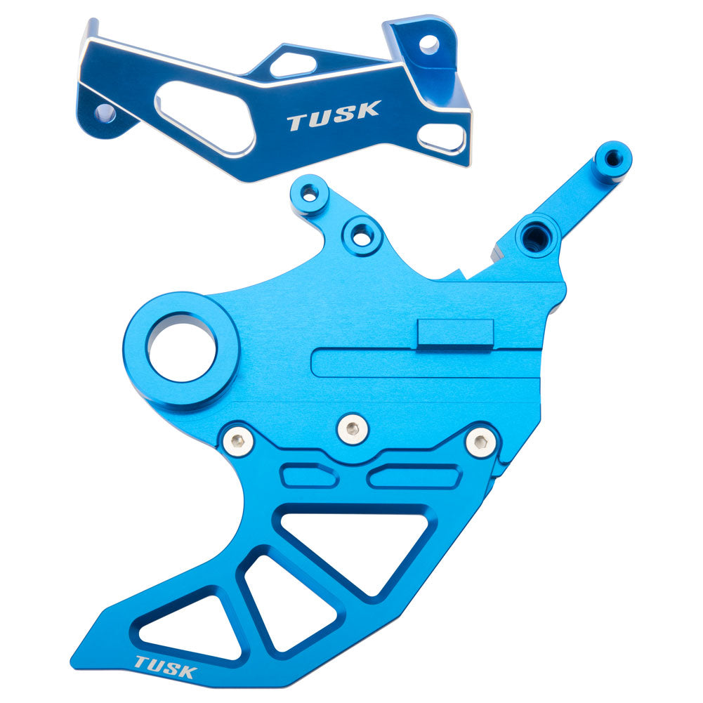 Tusk 2093870001 Rear Brake Caliper Support Disc Guard Caliper Guard Blue