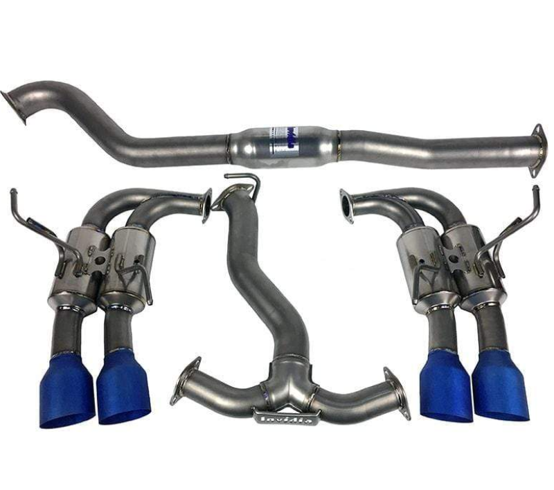 Invidia HS11STI5TG4ST WRX/STi Gemini 80mm Full Titanium 101mm Quad Tip Cat-Back Exhaust