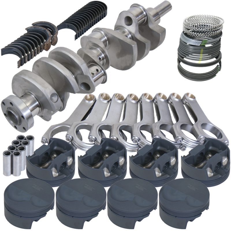 Eagle 14033040 fits Ford 302 TW Heads 3.400in Crank 5.400in H-Beam -6cc Flat Top 4.040in Pistons Rotating Assembly