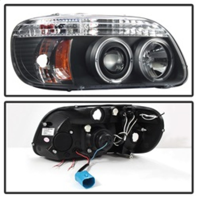 Spyder 5010131 fits Ford 95-01 Explorer 1PC Projector Headlights LED Halo Blk P