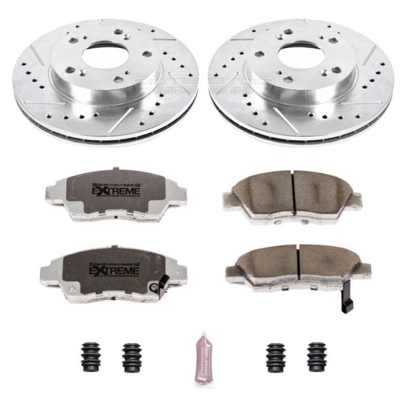 PowerStop K2389-26 06-11 fits Honda Civic Front Z26 Street Warrior Brake Kit