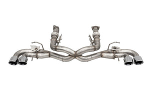 CORSA Performance 21106 Corsa 2020-2025 fits Corvette C8 3in Valved Cat-Back 4.5in Pol Quad Tips - Factory NPP Exhaust w/AFM