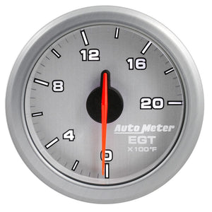 AutoMeter 9145-UL Autometer Airdrive 2-1/16in EGT Gauge 0-2000 Degrees F - Silver