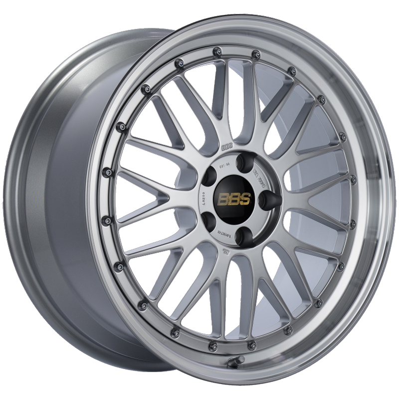 BBS LM250DSPK LM 19x9 5x112 ET42 Diamond Silver Center Diamond Cut Lip Wheel -82mm PFS/Clip Required