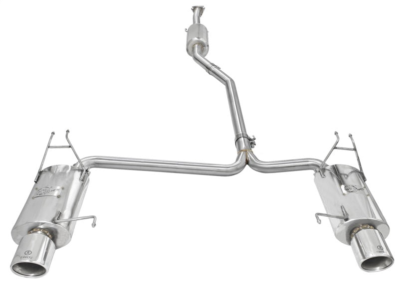 AFE 49-36612  Exhaust 2.25in to 2in Dia 304SS Cat-Back w/Polished Tips 08-12 fi