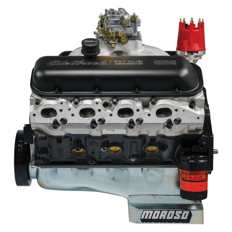 Edelbrock 49550 Crate Engine Edelbrock/Pat Musi 555 RPM XT BBC 675 HP Stock Exhaust Port Location