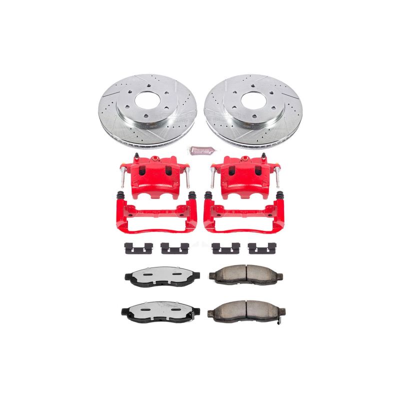 Power Stop KC2442-36 04-05 fits Nissan Titan Front Z36 Truck & Tow Kit w/Cals