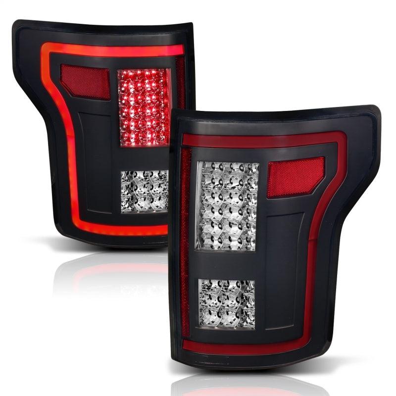 ANZO 311293 fits Ford 15-17 F-150 LED Taillights Black w/ Sequential