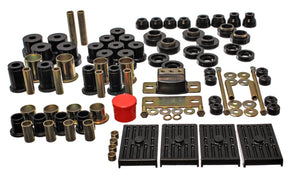 Energy Suspension 3.18118G 67-79 fits GM Camaro/fits Firebird w/ Multi Leaf Springs Black Hyper-Flex Master Bushing Set