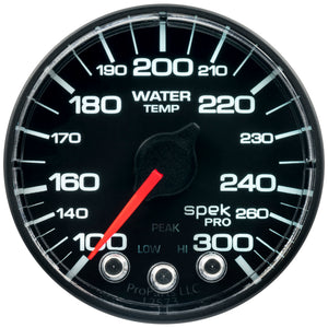 AutoMeter P346328 Autometer Spek-Pro 52.4mm 100-300 Deg F Digital Stepper Motor Water Temp Gauge