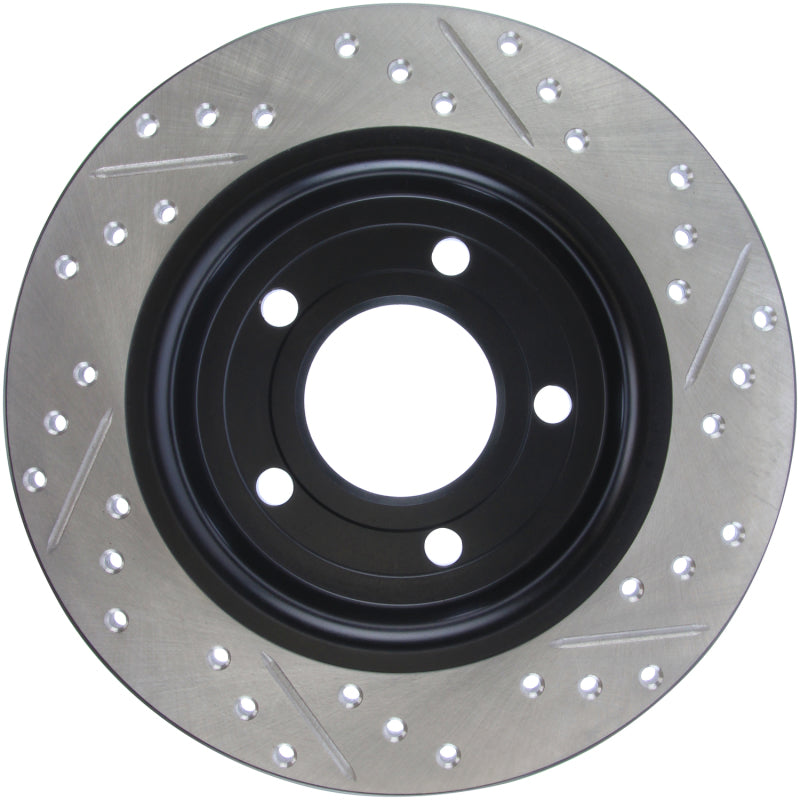 Stoptech 127.45067R 04-10 Mazda3 Slotted & Drilled Right Rear Rotor