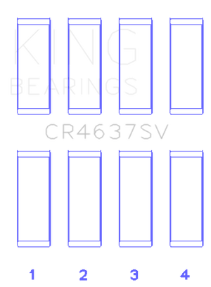 KING KINGCR4637SV0.5 fits CR4637SV0.5 fits Audi BYT/CDNC/CCZD/CPSA (Size 0.50)