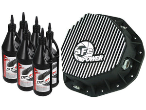 AFE 46-70092-WL Cover Rear Differential w/ 75W-90 Gear Oil fits Dodge Diesel Tr
