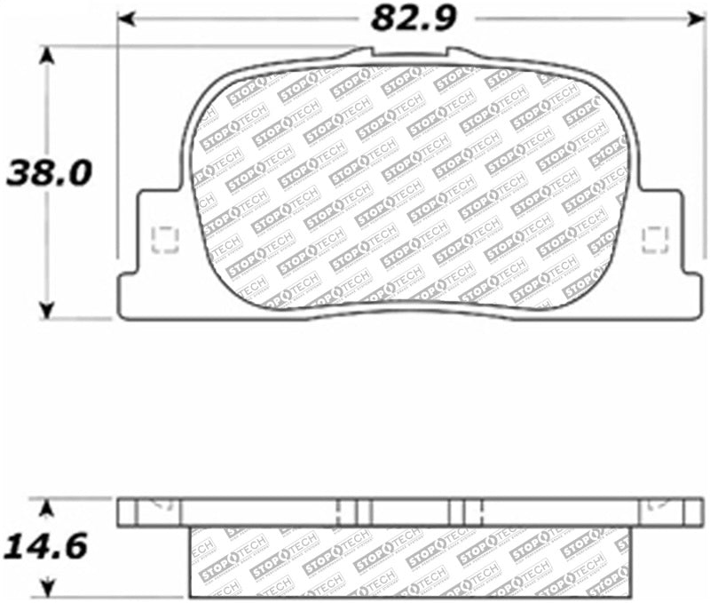 Stoptech 305.0835 05-10 Scion tC Rear ST Street Select Brake Pads