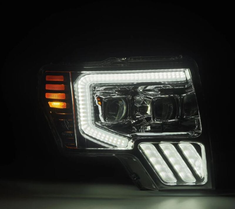 AlphaRex 880482 09-14 fits Ford F-150 PRO-Series Projector Headlights Plank S