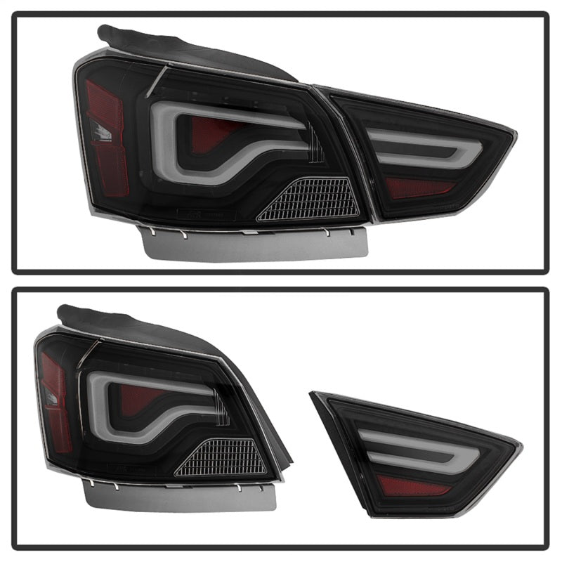 xTune 9042164 14-18 fits Chevy Impala (Excl 14-16 Limited) LED Tail Lights - Bl