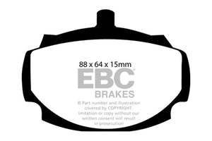 EBC DP2107 62-81 Mg MGB 1.8 Greenstuff Front Brake Pads