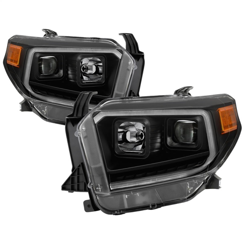 xTune 9043031 14-17 fits Toyota Tundra DRL LED Light Bar Proj Headlights - Blac