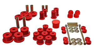 Energy Suspension 4.18111R 67-73 fits Ford Mustang Red Hyper-flex Master Bushing Set
