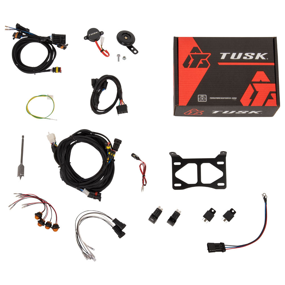 Tusk 2102330006 Plug and Play UTV Signal & Horn Kit with Button Lights