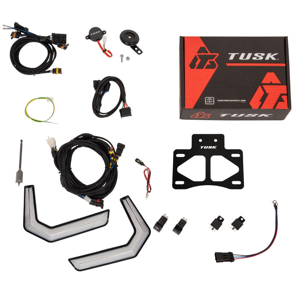 Tusk 2102330016 Plug and Play UTV Signal & Horn Kit with Accent Lights