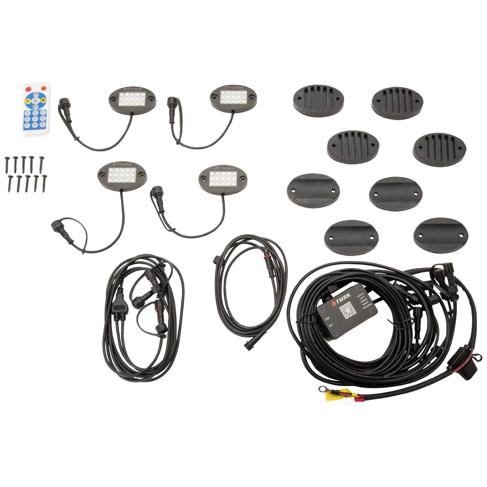 Tusk 2103820005 LED Rock Light Kit with Single 6' LED Whip