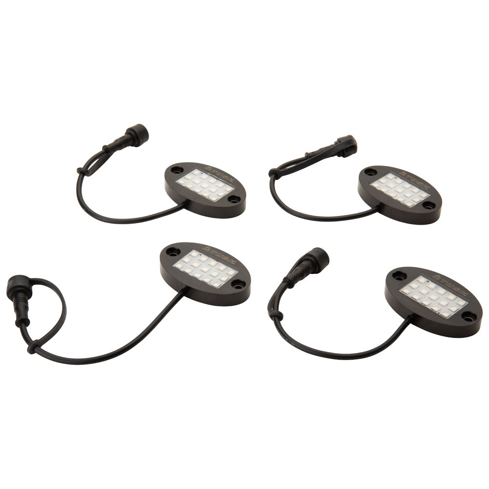 Tusk 2103820011 LED Rock Light Kit with Dual 6' LED Whips