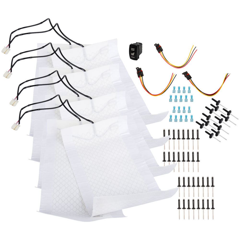 Tusk 2105760006 UTV Seat Heater Kit Front and Rear Seat Kit