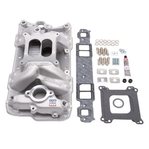 Edelbrock 2042 Manifold Installation Kit Performer RPM Air-Gap fits SBC 1957-1986 Natural Finish
